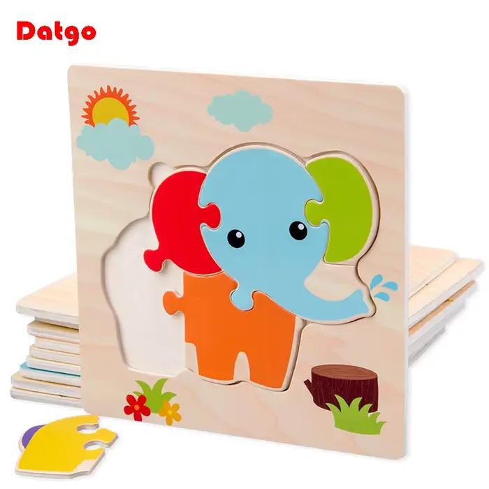 Puzzle 3D en bois pour bébé
