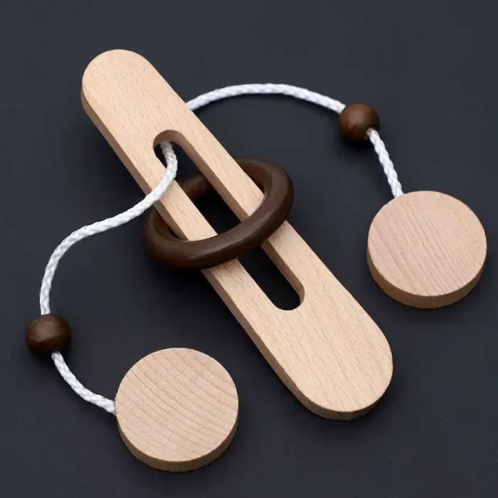 Jeu de déverrouillage intelligent : Casse-tête en bois Montessori pour enfants et adultes – Jeu de réflexion et de décompression