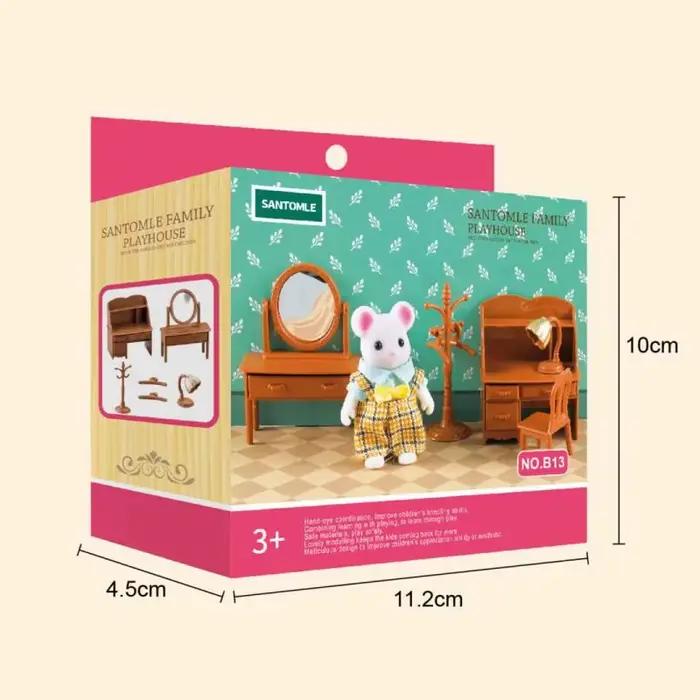 1:12 maison de poupée meubles miniatures jouets ensemble bricolage forêt famille enfants filles semblant jouer
