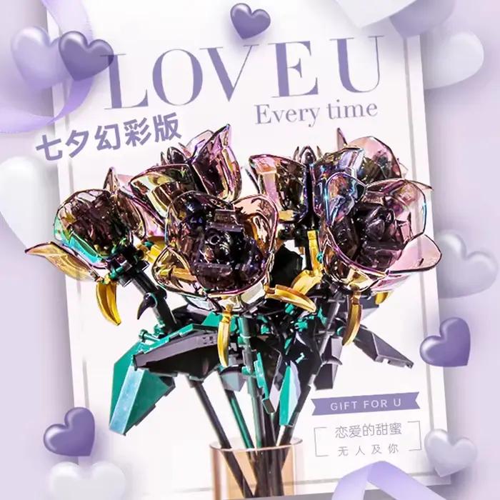 Bouquet de roses pour fille jouet