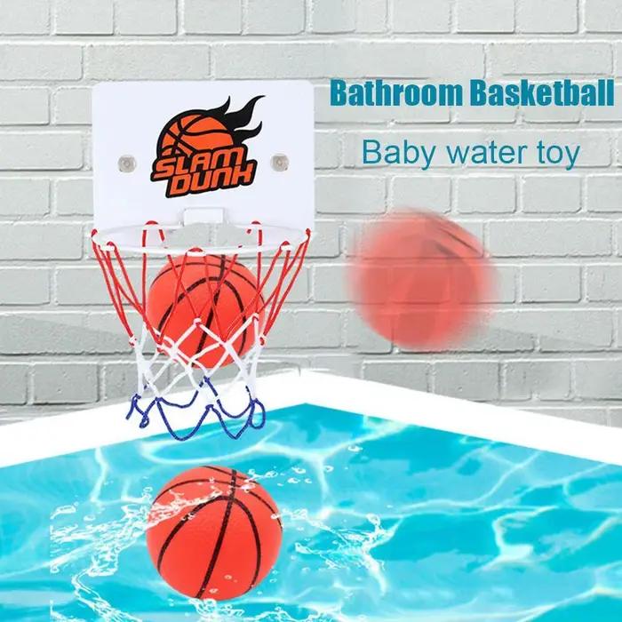 Panier de basket à ventouse avec 2 ballons, panier de basket d'intérieur pour l'entraînement, panier de basket pour la maison, le salon