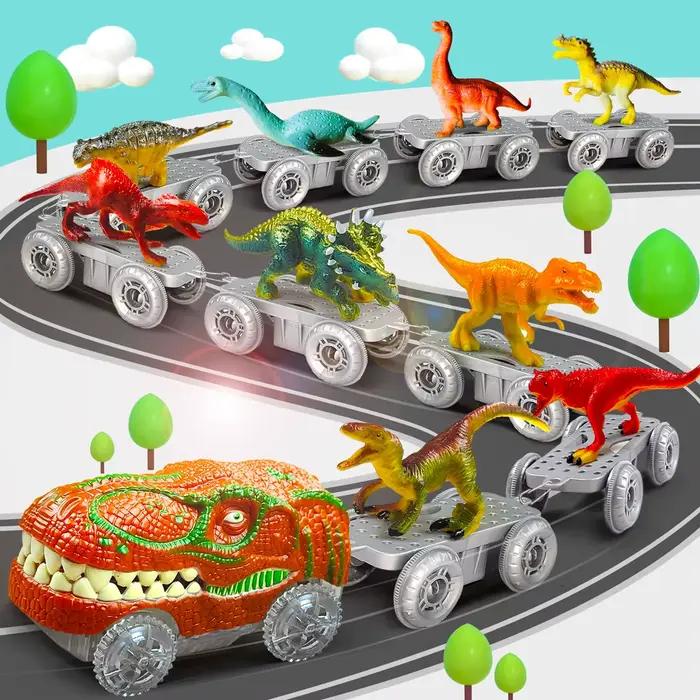 Jouets dinosaures-piste de Train magique