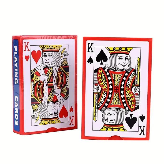 Cartes à jouer, format poker, index standard, cartes pour le Blackjack, l'Euchre, le Canasta