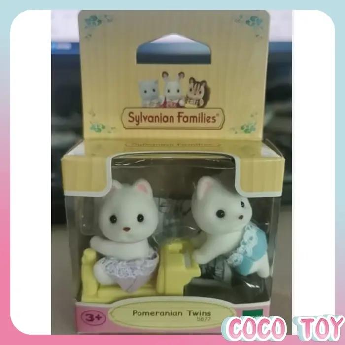 Figurines d'anime de la famille de chiens Pomean d'origine Sylvanian Families