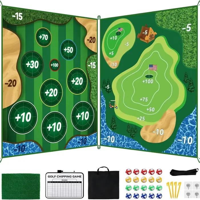 Tapis de frappeur pour golfeurs d'intérieur et d'extérieur, ensemble de jeu, sport de golf, Interaction Parent-enfant, jouets de sport de plein air décontractés populaires
