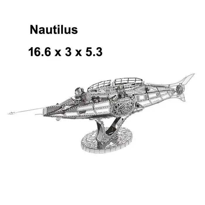 Mini Puzzles de couleur 3d en métal Nautilus