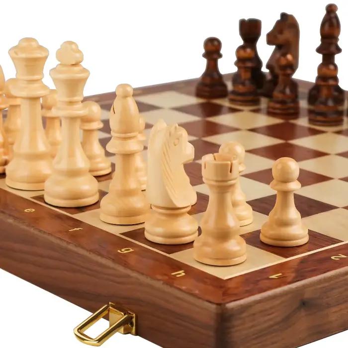Jeu d'échecs en bois de qualité supérieure