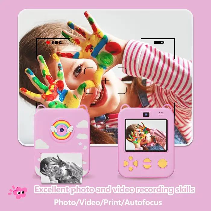 Appareil photo numérique pour enfants avec impression instantanée. L'appareil