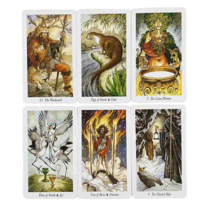 Cartes de Tarot The Wild Wood A 78 Oracle, édition de Divination des visions anglaises, jeu de société