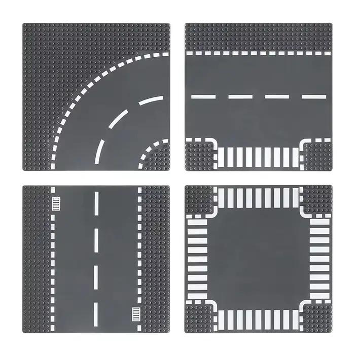 1 pièce Plaque de base routière urbaine 32*32 pour la construction de figurines et de blocs