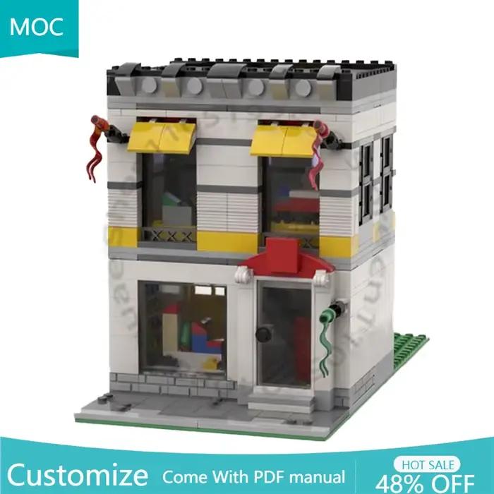 182 pièces de construction modulaire, enceinte modulaire MOC, blocs de construction modulaires personnalisables, briques de conception créative, jouet DIY pour garçons, cadeau d'anniversaire