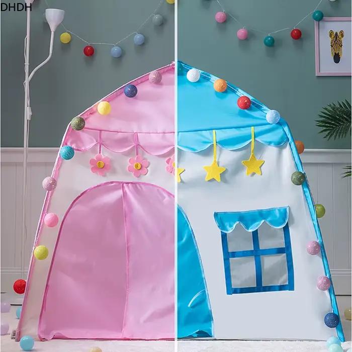 Tente pour enfants jeux d'intérieur et d'extérieur jardin Tipi château de princesse pliant Cubby jouets tentes Enfant