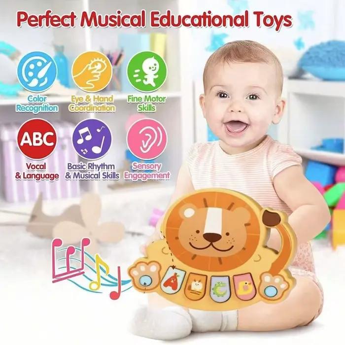 Piano électronique pour enfants, jouet musical éducatif, instrument multifonctionnel pour bébés, cadeau pour anniversaire ou Noël, accessible 0-6 ans, en plastique ABS, plusieurs couleurs disponibles
