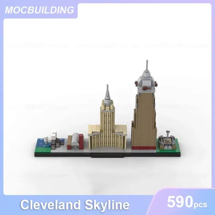 Modèle de décennie s de Construction MOC de Cleveland Skyline