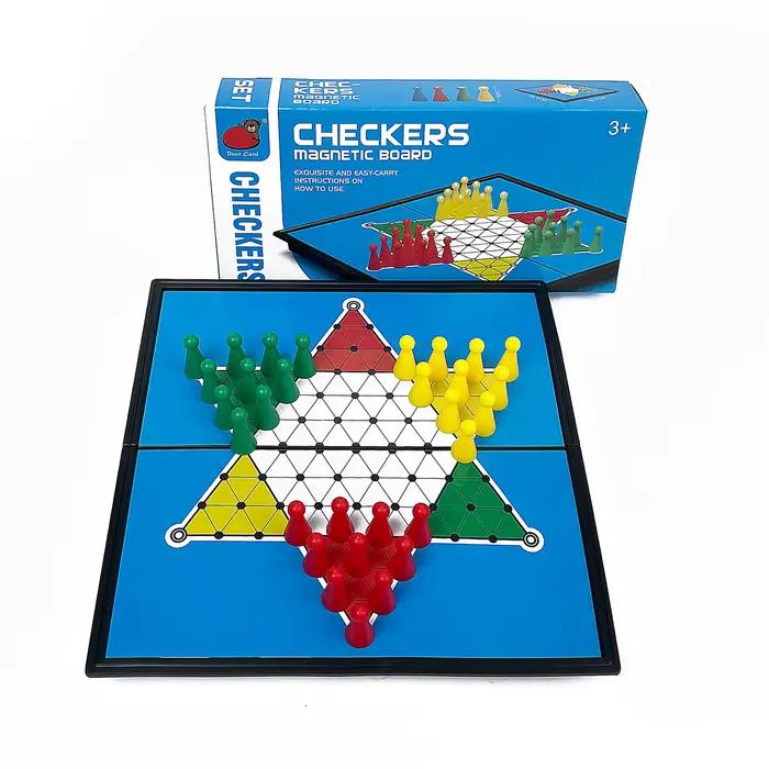 Jeu de dames chinoises magnétique pliable