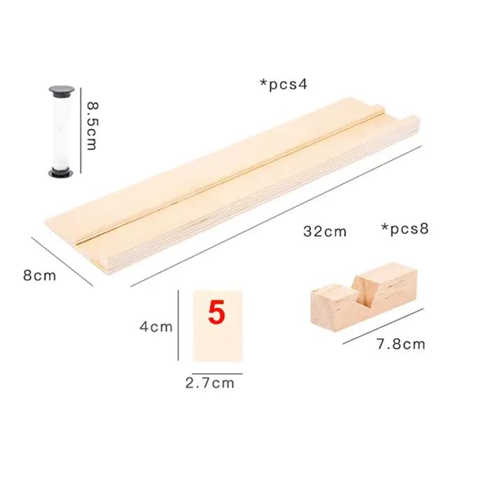 Jeu de carreaux en bois à déplacement rapide