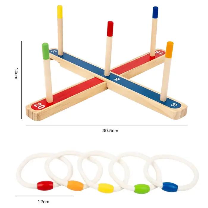 Jeu de anneaux en bois - Activité de groupe