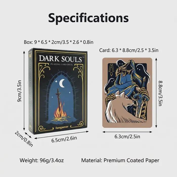 Cartes de poker Dark Souls animaux nature transport fantasy science-fiction professions sports musique soirée jeu famille cadeau occasion spéciale