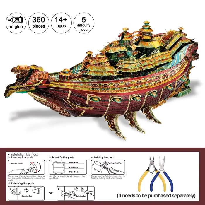 Piececool-Puzzle 3D Mirage Modèle Analyste pour Adultes