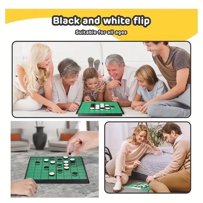 AIUAZA Original Othello - Jeu de stratégie intemporel - Tableau pliant magnétique engageant et sécurisé - Parfait pour le plaisir en intérieur