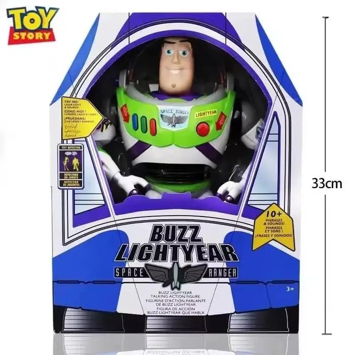 Capsule spatiale Buzz Lightyear de Toy Story, modèle parlant avec son, lumière et articulations mobiles, cadeau de collection