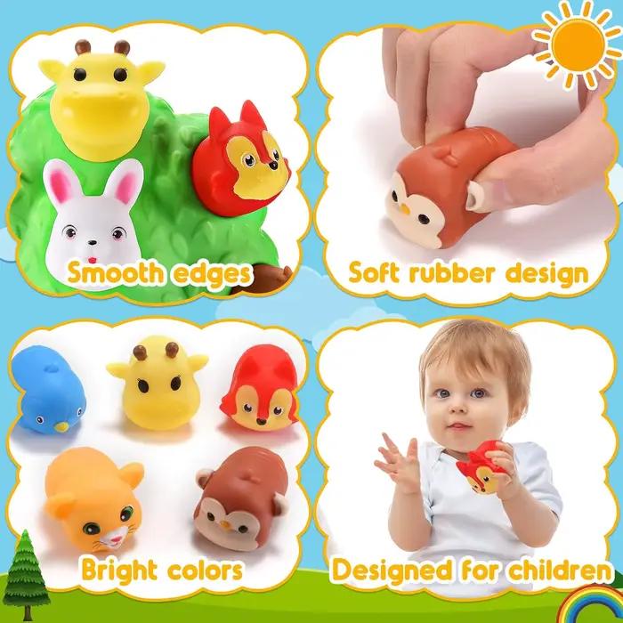 Jouets pour tout-petits, jouet éducatif sur les animaux de la ferme, ensemble de jeu sur les animaux de la forêt, jouets Montessori pour garçons et filles, cadeaux sensoriels d'anniversaire et de Noël