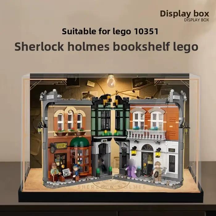 Boîte de rangement en acrylique haute définition pour modèle de blocs de construction LEGO 10351 Sherlock Holmes