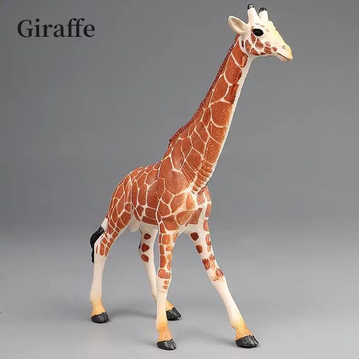 Ensemble de girafe du monde de la faune africaine