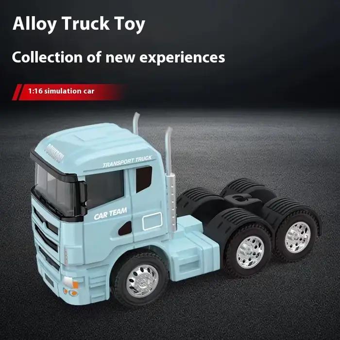 Modèle de camion de remorquage à rampe en alliage pour enfants avec puissance rétro-action amusante