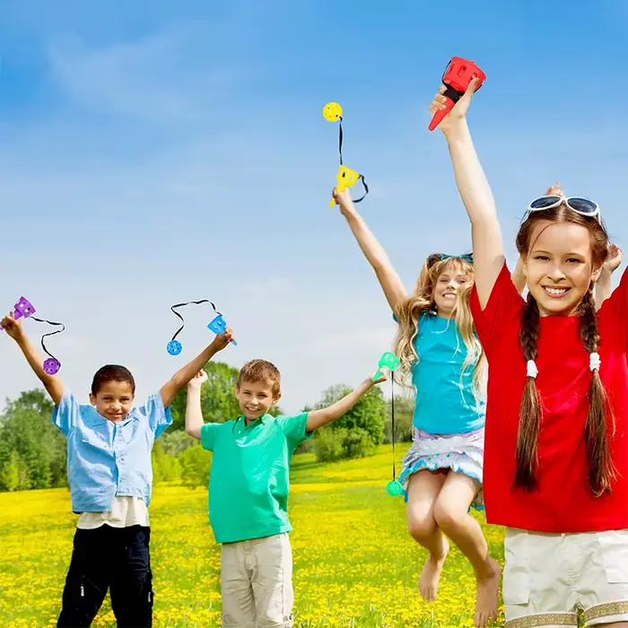 Ensemble de Lancer et Attraper une Balle pour Enfant, Jeu de Coupe, Coordination Œil et Main, Entraînement, Lanceur, Paniers, dehors d'Extérieur et d'Nik
