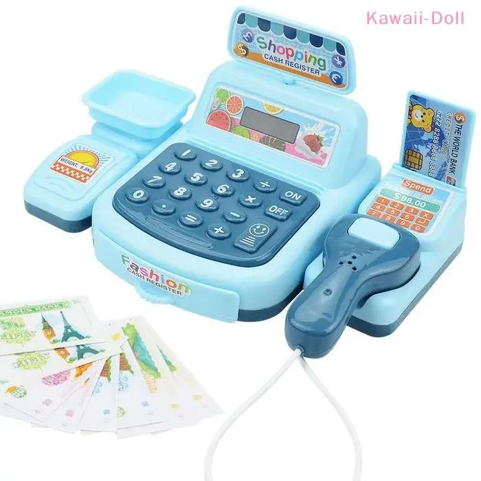 [DO] 1 Ensemble de Jouets de Simulation de Caisse de Supermarché avec Effets Lumineux et Sonores