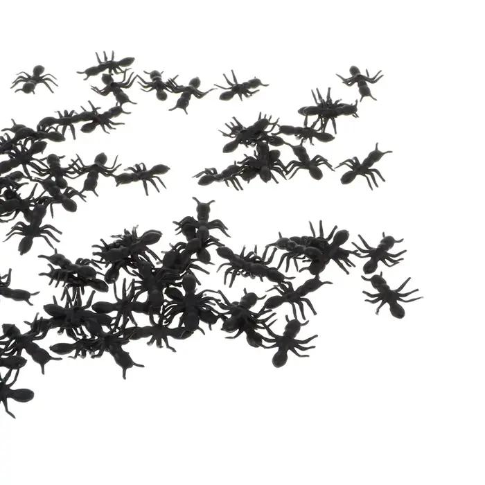 100 pièces en plastique couleur mixte réaliste fausses fourmis modèle Figure ensemble enfants jouet pour Halloween fête