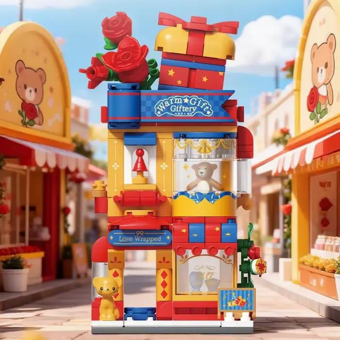 WeKKi Creative Park Street View Shop 5.0 Building Blocks The Merry Giftery Adorable Pet Store Toy Assembly Model Gift