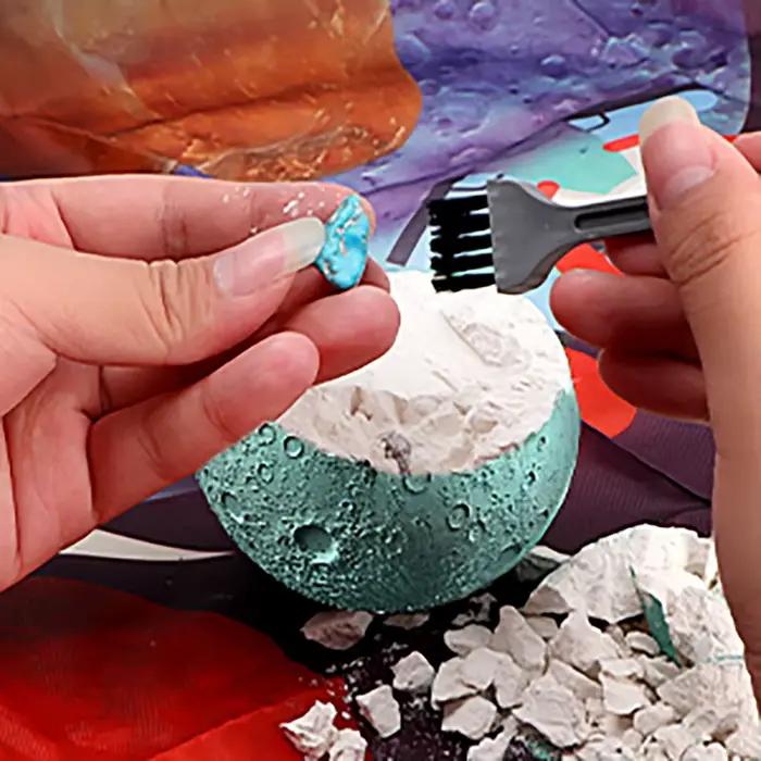 Archéologie pour enfants creuser trésor planète gemme minerai Exploration du système solaire minier Science éducation jouets éducatifs
