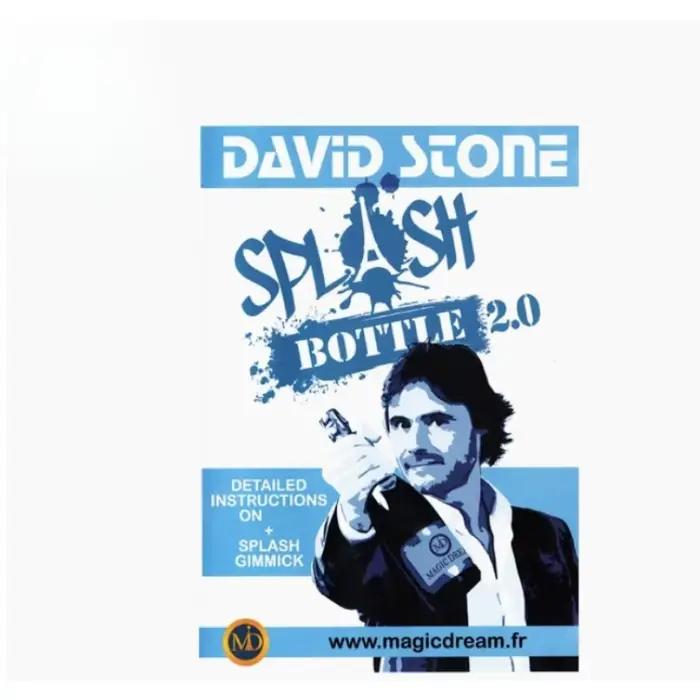 Bouteille Splash 2.0 de David Stone & Damien Vappereau (Gimmick), tours de magie, scène en gros plan, accessoires magiques de rue, jeu amusant de magicien