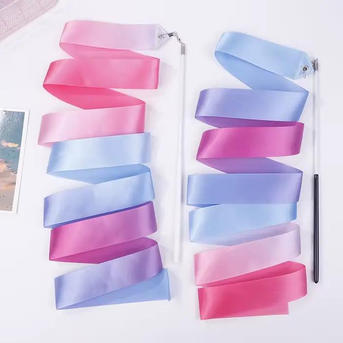 Rubans de danse de 2 m pour gymnastique rythmique