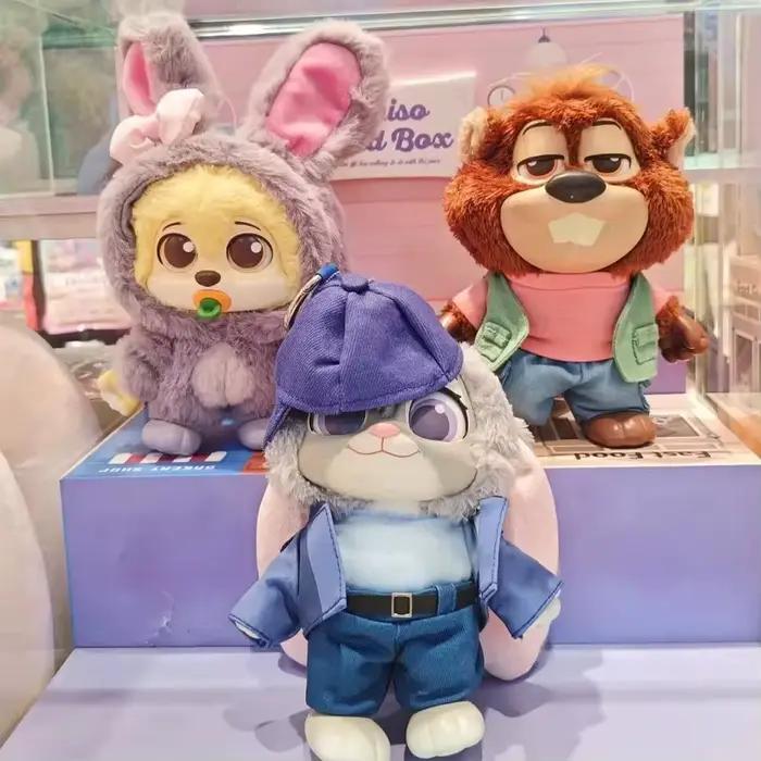 Boîte surprise de figurines en peluche des habitants de Zootopia Disney avec disque vinyle | Figurine de collection