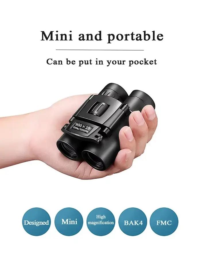 900x25 HD Zoom Portable puissant jumelles longue portée BAK4 télescope
