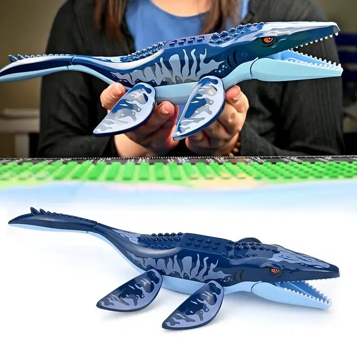 Briques de construction éducatives DIY : Grandes figurines de Mosasaurus