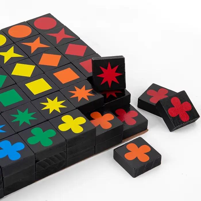 Gowinbaby Jeu d'échecs en bois éducatif pour enfants