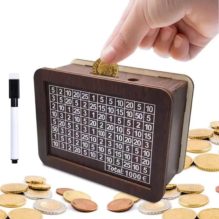 Boîte à billets en bois 1000/3000/5000/10