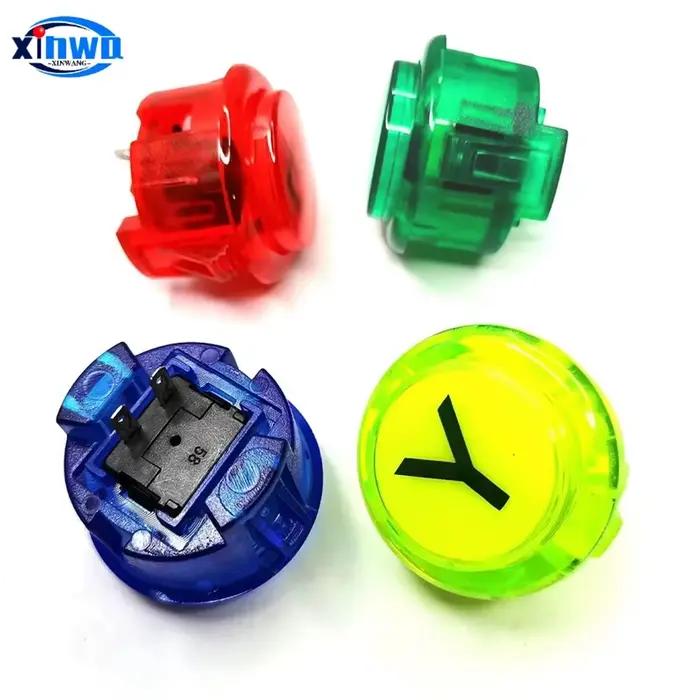 Ensemble de boutons poussoirs transparents pour borne d'arcade, 30mm, A, B, X, Y, L1, inj, R1, contrôleur de jeu, interrupteur Neo Geo, joystick de console, machine à monter soi-même