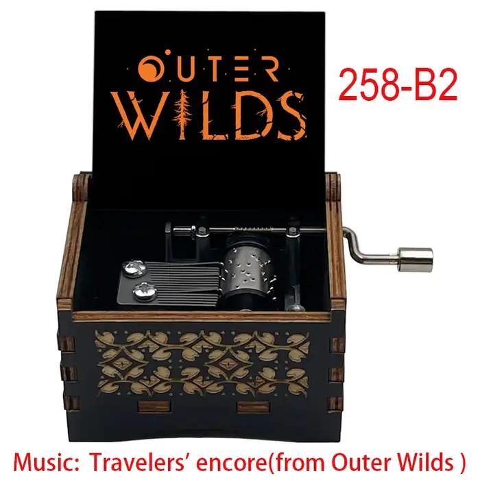 Boîte à musique populaire Outer Wilds, mélodie Travelers' Encore, mouvement à 18 notes, gravure laser, cadeau spécial et mignon pour les fans et les amis