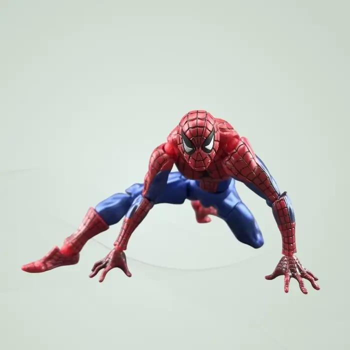 Figurine articulée Spider-Man, pièces interchangeables en PVC, modèle de collection, décoration de bureau, idéale pour les fans d'anime