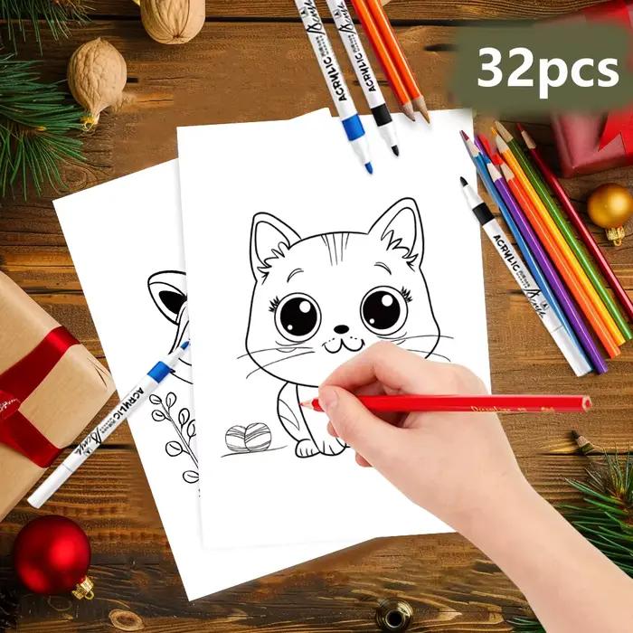 Cartes de coloriage d'animaux