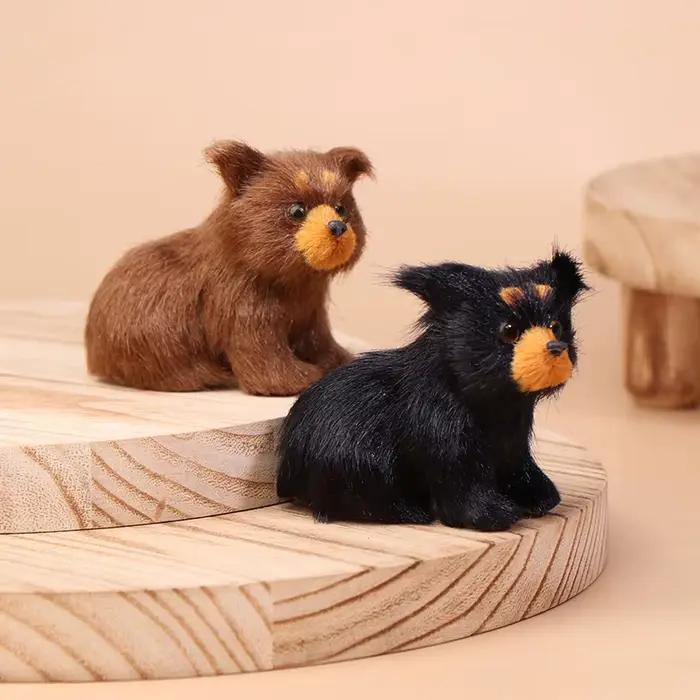 Figurines d'animaux ours brun