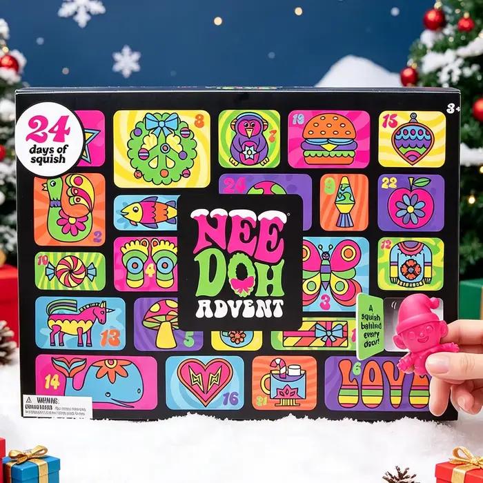 Nouveau Calendrier de l'Avent Needoh 2026 – Cadeau pour Enfants – Compte à Rebours de 24 Jours pour le Nouvel An – Boîte Mystère pour Famille et Amis – Jouet de Fête