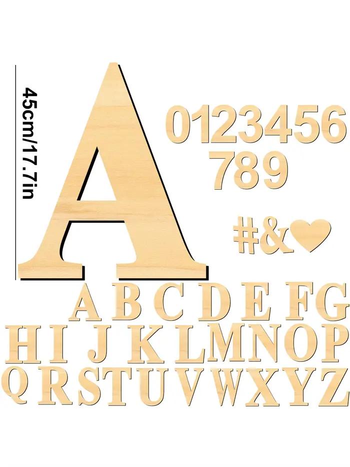 Grands lettres en bois de 45cm/17 pouces