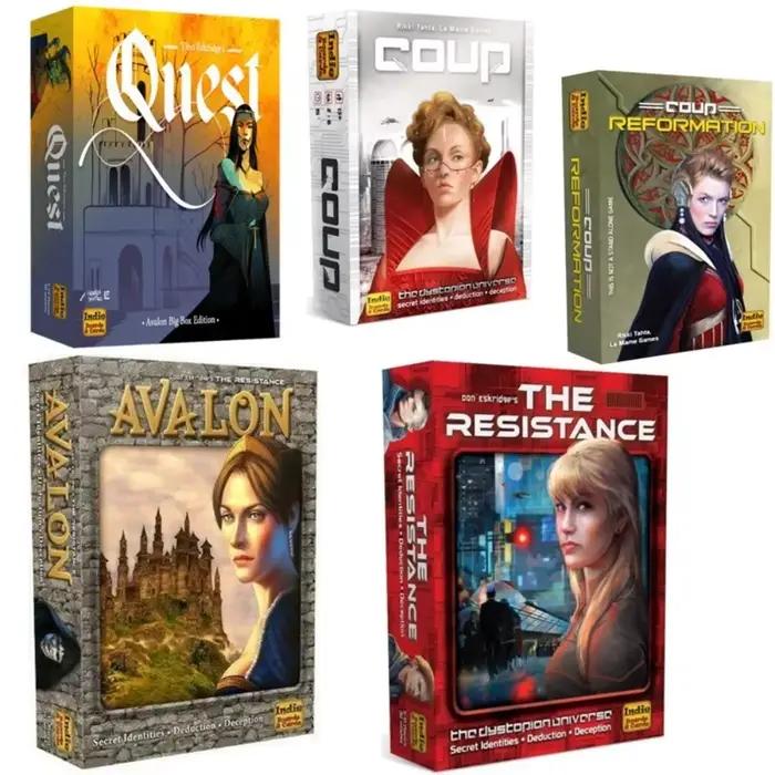 Jeu de société Avalon Coup Quest en anglais