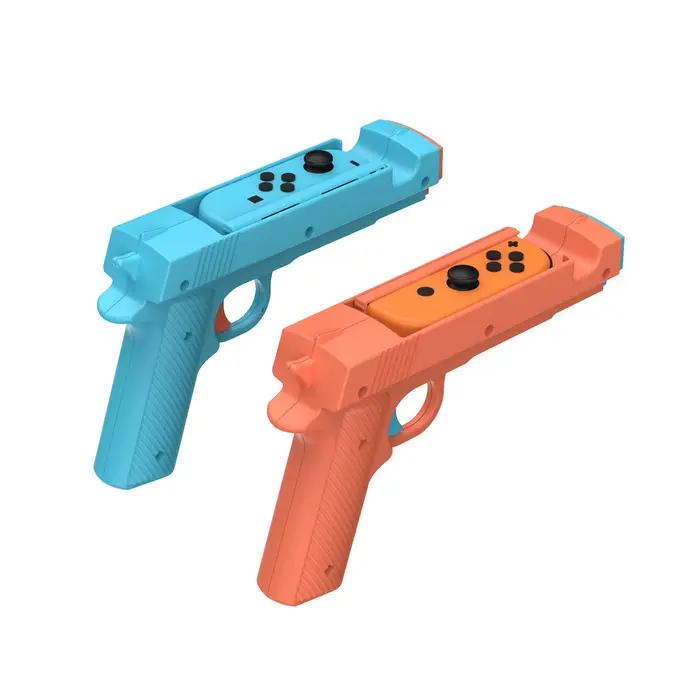 Poignée de tir 3185B (lot de 2) pour Switch/Switch 2, accessoire de jeu à contrôle de mouvement pour jeux de tir, de chasse et d'action